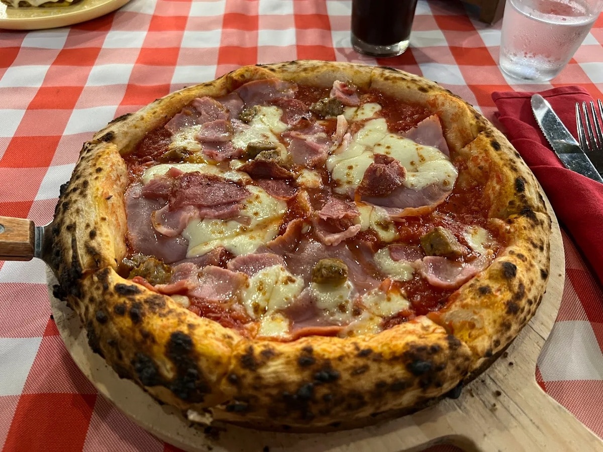 The pizzas at La Bottega